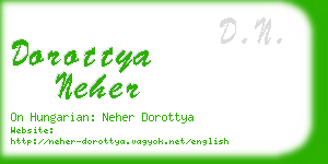 dorottya neher business card